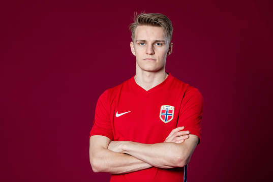 Martin Ødegaard of the Norwegian national football team