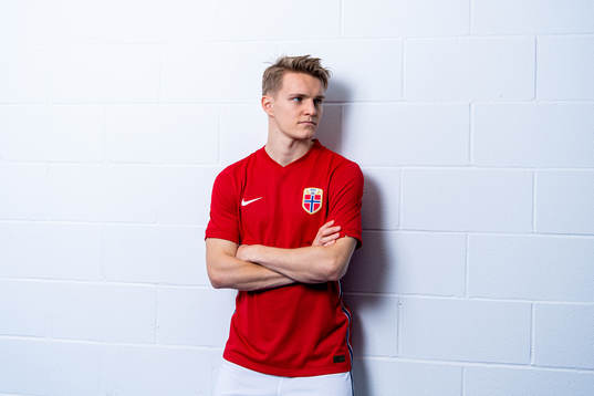 Martin Ødegaard of the Norwegian national football team