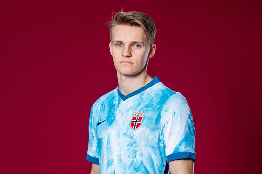 Martin Ødegaard of the Norwegian national football team
