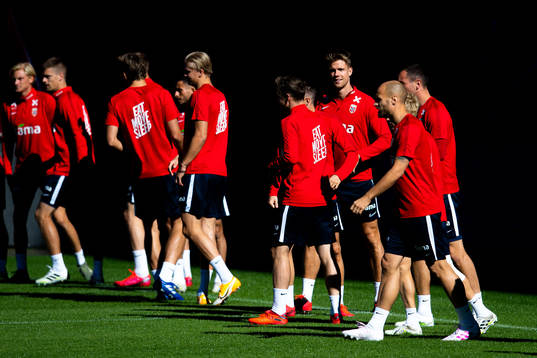 Kristoffer Ajer of the Norwegian national football team