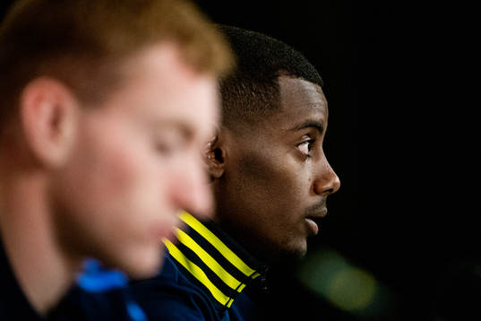 Alexander Isak of the Swedish national football team
