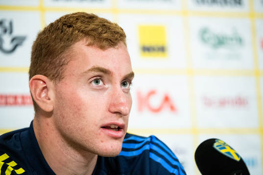 Dejan Kulusevski of the Swedish national football team