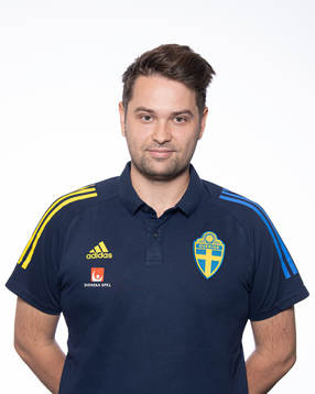 Johan Velagic, media officer for the Swedish national
