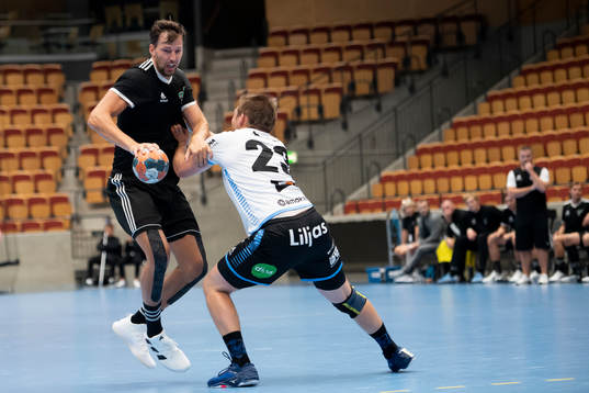 Helsingborgs Mattias Thynell och Amos Oliver Olsson