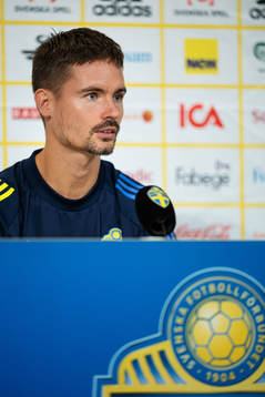 Mikael Lustig of the Swedish national football team
