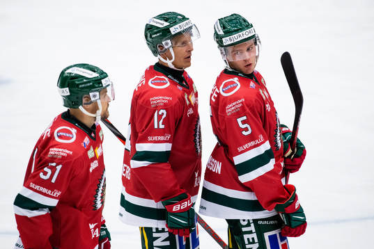 Frölundas Mats Rosseli Olsen, Max Friberg och Filip