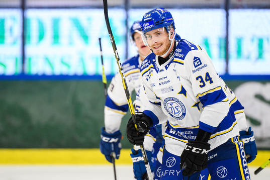 Leksands Peter Cehlarik jublar