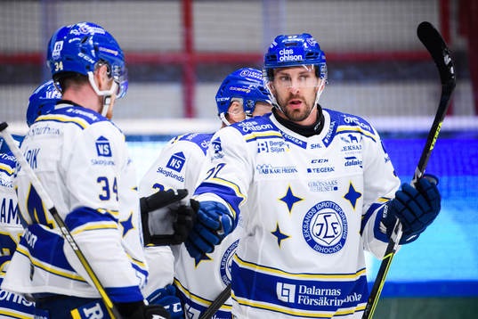 Leksands Marek Hrivík jublar