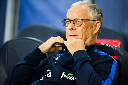 Lars Lagerbäck, head coach of Norway