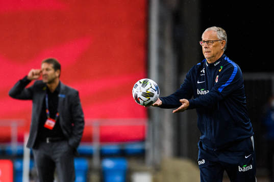 Lars Lagerbäck, head coach of Norway