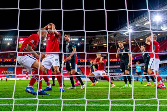 Tore Reginiussen, Sander Berge and Erling Braut Haaland of