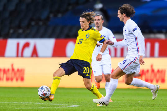 Kristoffer Olsson of Sweden and Adrien Rabiot of France