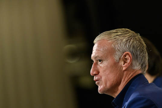 Head coach Didier Deschamps of France at a press conference