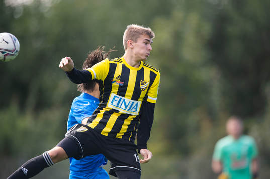 IFK Hässleholms Elliot Nilsson i matchen mellan Nosaby IF