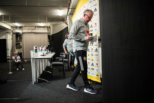Head coach Janne Andersson of the Swedish national football