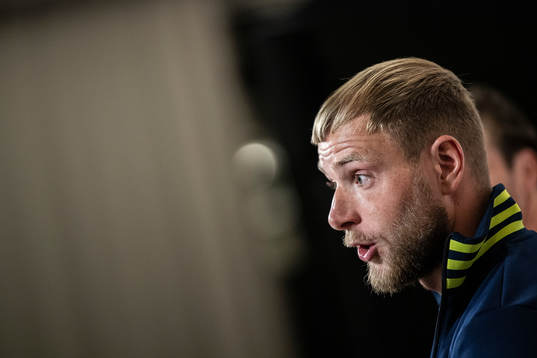 John Guidetti of the Swedish national football team