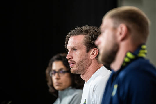 Gustav Svensson of the Swedish national football team
