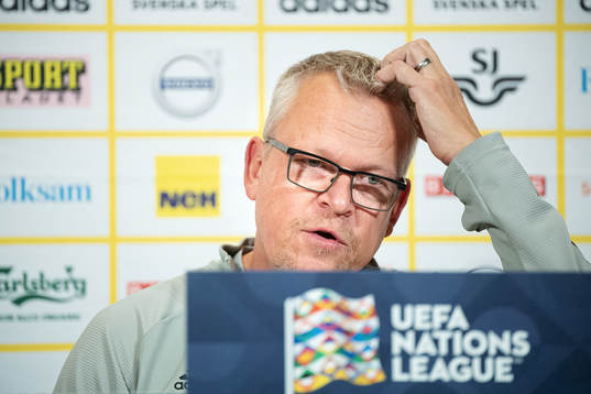 Head coach Janne Andersson of the Swedish national football