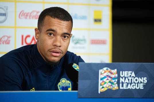 Robin Quaison of the Swedish national football team