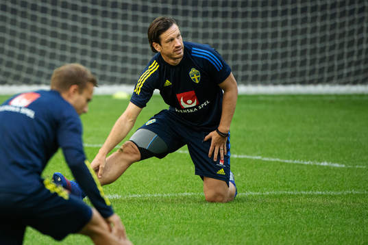 Gustav Svensson of the Swedish national football team