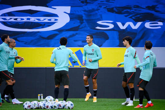 Cristiano Ronaldo of the Portuguese national football team