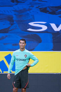 Cristiano Ronaldo of the Portuguese national football team