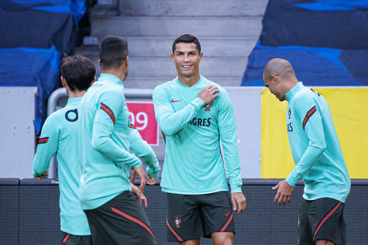 Cristiano Ronaldo of the Portuguese national football team