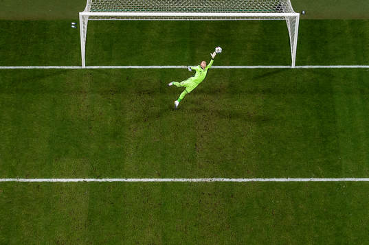 Cristiano Ronaldo of Portugal (not in picture) scores 0-2