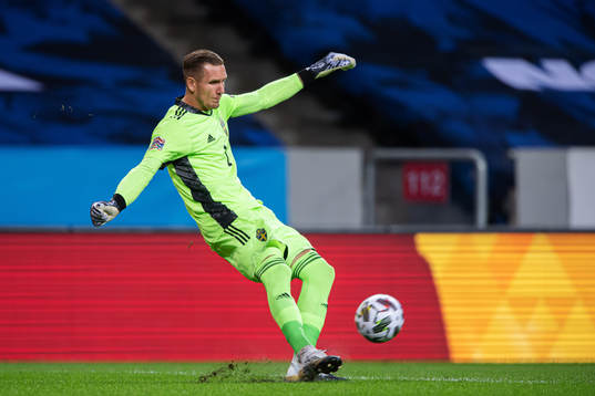 Goalkeeper Robin Olsen of Sweden