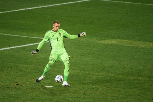 Goalkeeper Robin Olsen of Sweden