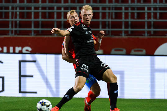 Kalmars Edvin Crona och Helsingborgs Jakob Voelkerling