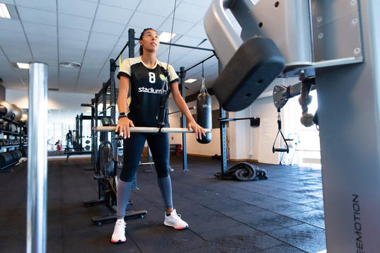 Sävehofs Jamina Roberts tränar