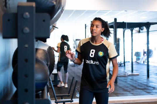 Sävehofs Jamina Roberts tränar