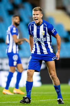 IFK Göteborgs Pontus Wernbloom reagerar