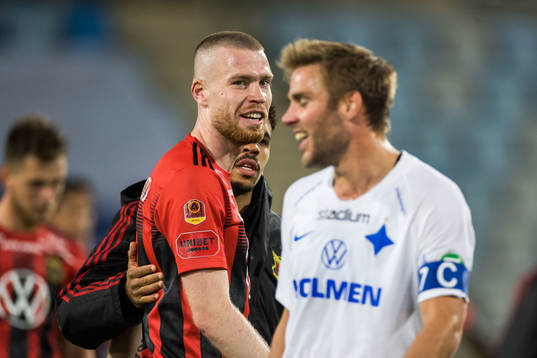 Östersunds Thomas Isherwood och IFK Norrköpings