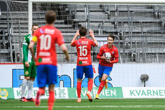 Helsingborgs Alex Timossi jublar