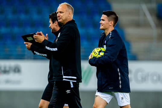 Dag-Eilev Fagermo, head coach of Vålerenga, and Vidar Örn