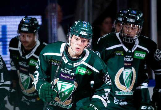 Färjestads Albert Johansson jublar
