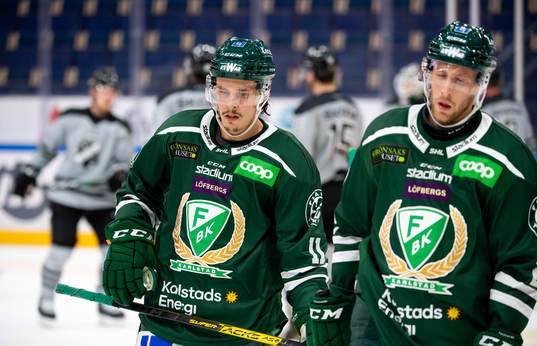 Färjestads Joakim Nygård och Per Åslund deppar