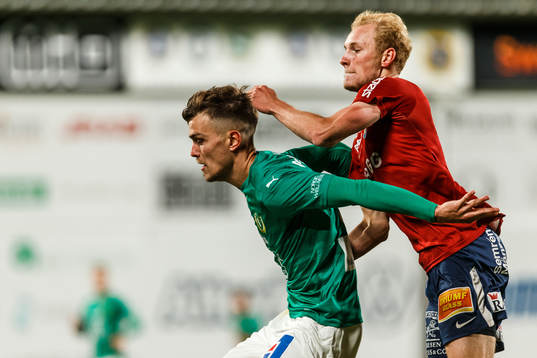 Jönköpings Pavle Vagic och Örgrytes Adam Bergmark Wiberg
