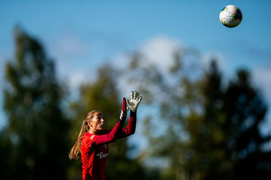 Goalkeeper Cecilie Fiskerstrand of the Norwegian women’s