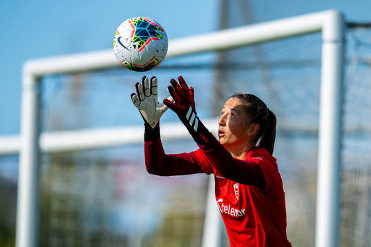 Goalkeeper Cecilie Fiskerstrand of the Norwegian women’s