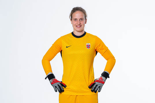 Goalkeeper Ida Norstrøm of the Norwegian women’s