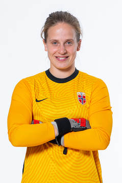 Goalkeeper Ida Norstrøm of the Norwegian women’s