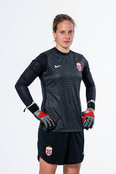 Goalkeeper Ida Norstrøm of the Norwegian women’s