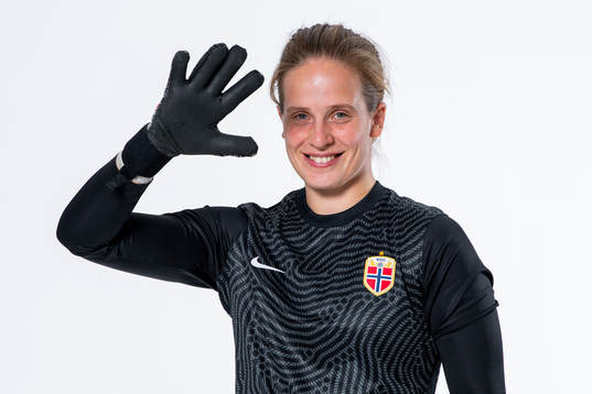 Goalkeeper Ida Norstrøm of the Norwegian women’s