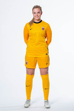 Goalkeeper Guro Pettersen of the Norwegian women’s