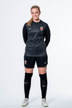 Goalkeeper Guro Pettersen of the Norwegian women’s