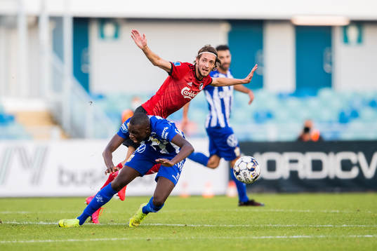 Yahya Kalley of IFK Göteborg and Rasmus Falk of FC