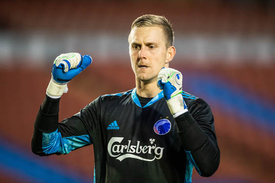 Karl-Johan Johnsson of FC Köpenhamn celebrates